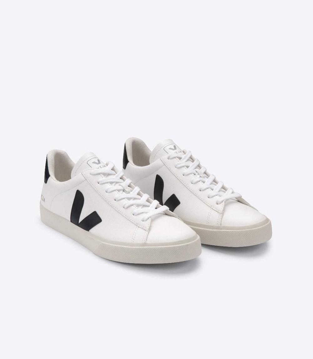 Tenis Veja Hombre - Campo Chromefree - Blancos/Negros - 795YKARUX